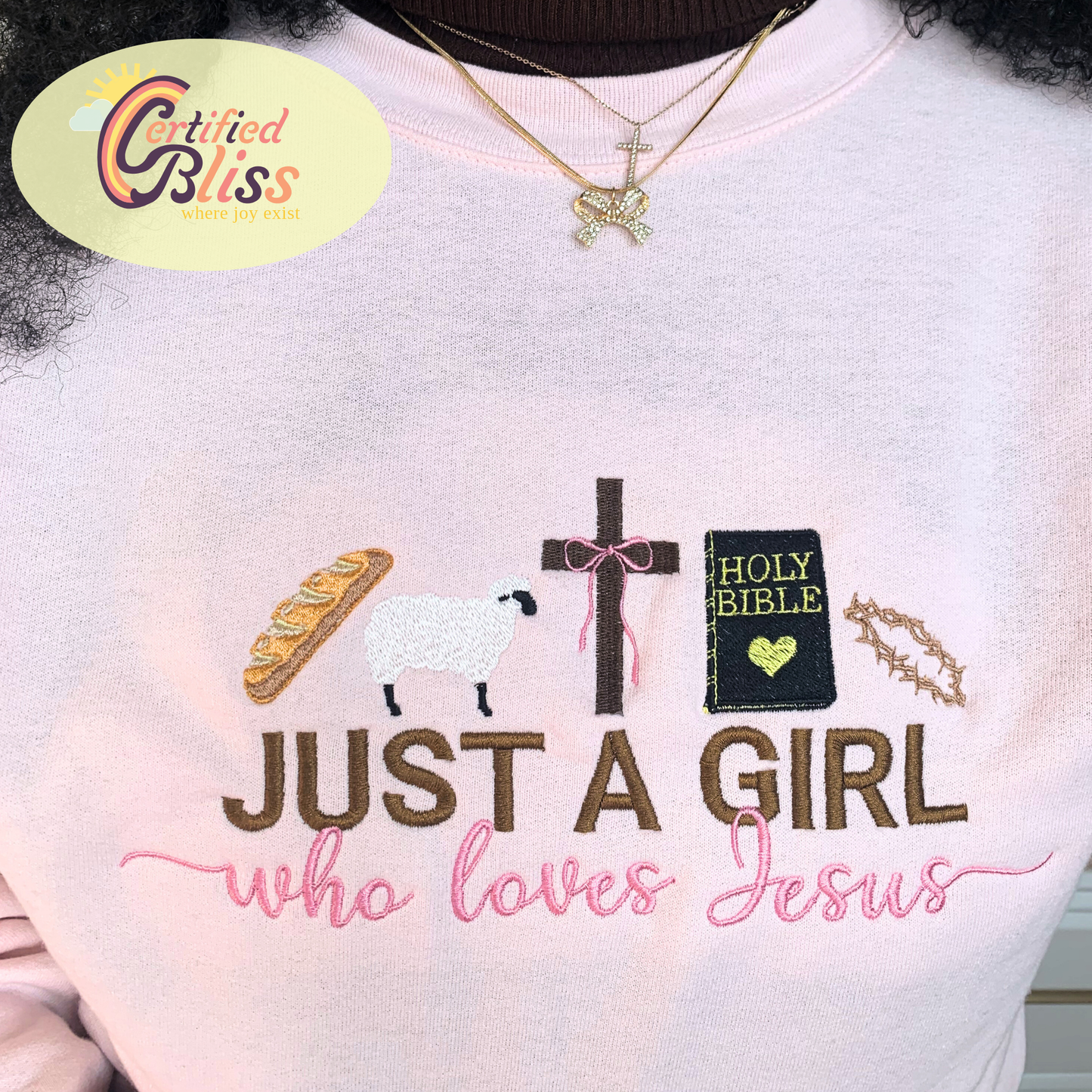 I'm Just A Girl Who Loves Jesus Crewneck