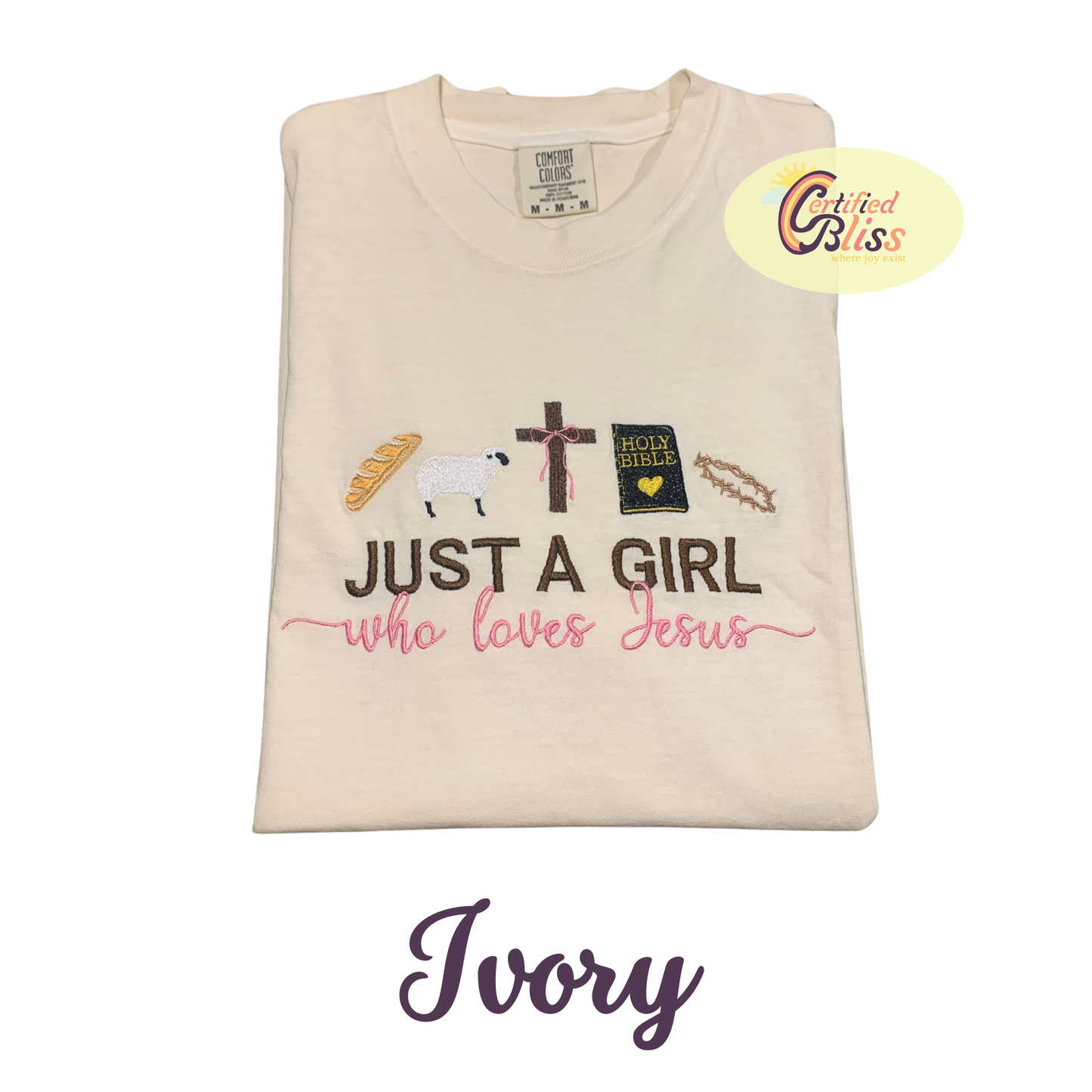 Just A Girl Who Loves Jesus T-Shirts & Long Sleeve Shirts