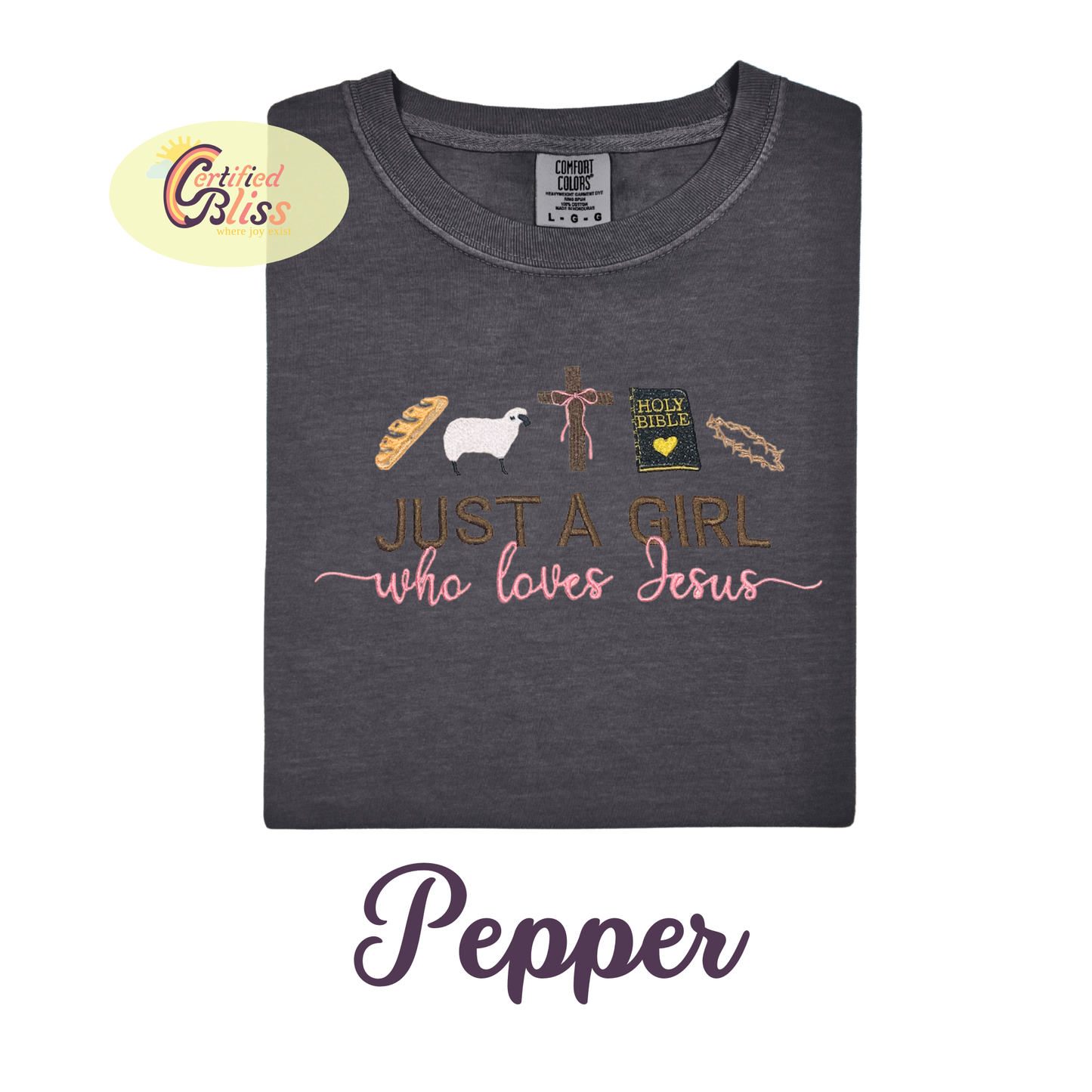 Just A Girl Who Loves Jesus T-Shirts & Long Sleeve Shirts