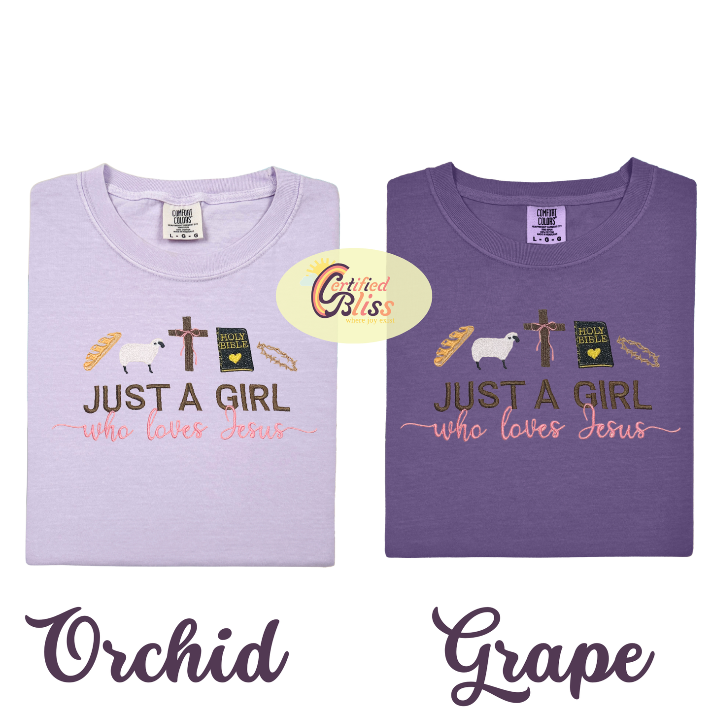 Just A Girl Who Loves Jesus T-Shirts & Long Sleeve Shirts