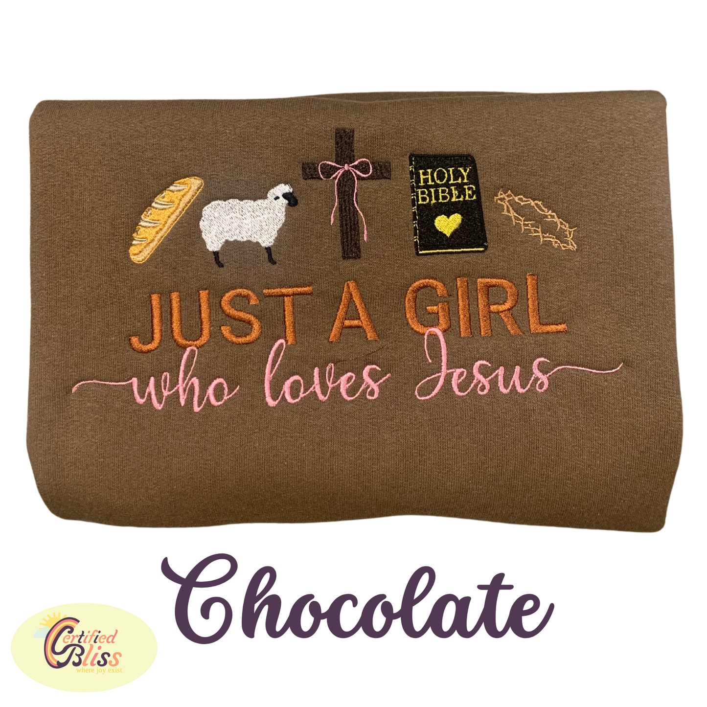 I'm Just A Girl Who Loves Jesus Crewneck