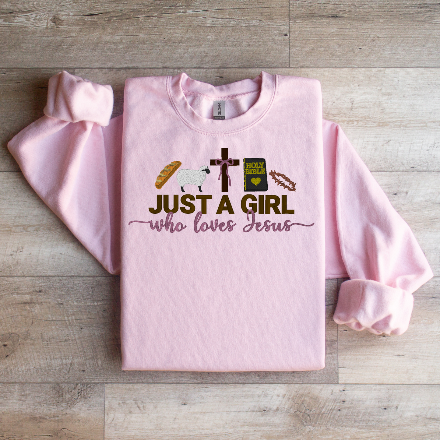 I'm Just A Girl Who Loves Jesus Crewneck