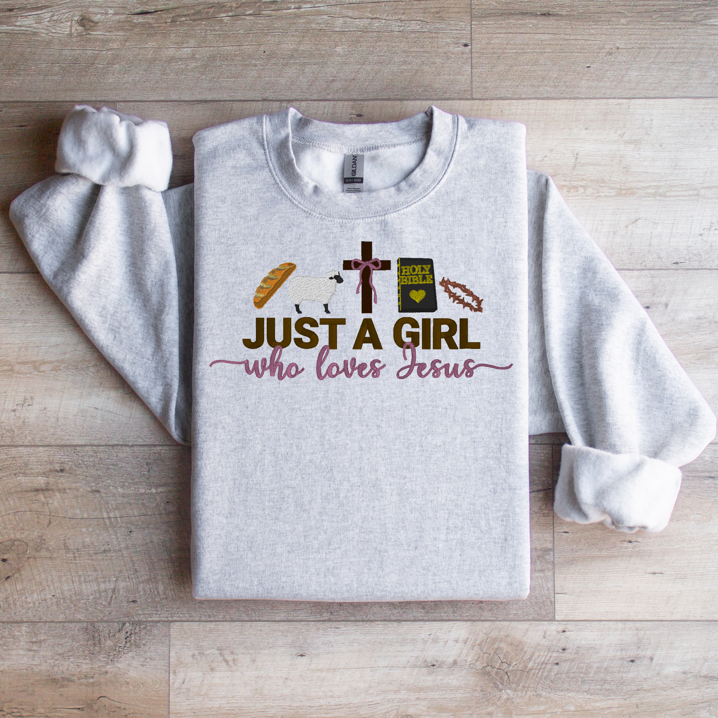 I'm Just A Girl Who Loves Jesus Crewneck