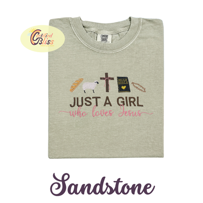 Just A Girl Who Loves Jesus T-Shirts & Long Sleeve Shirts