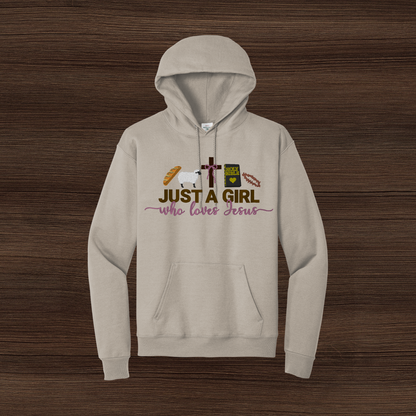 I'm Just A Girl Who Loves Jesus Hoodie