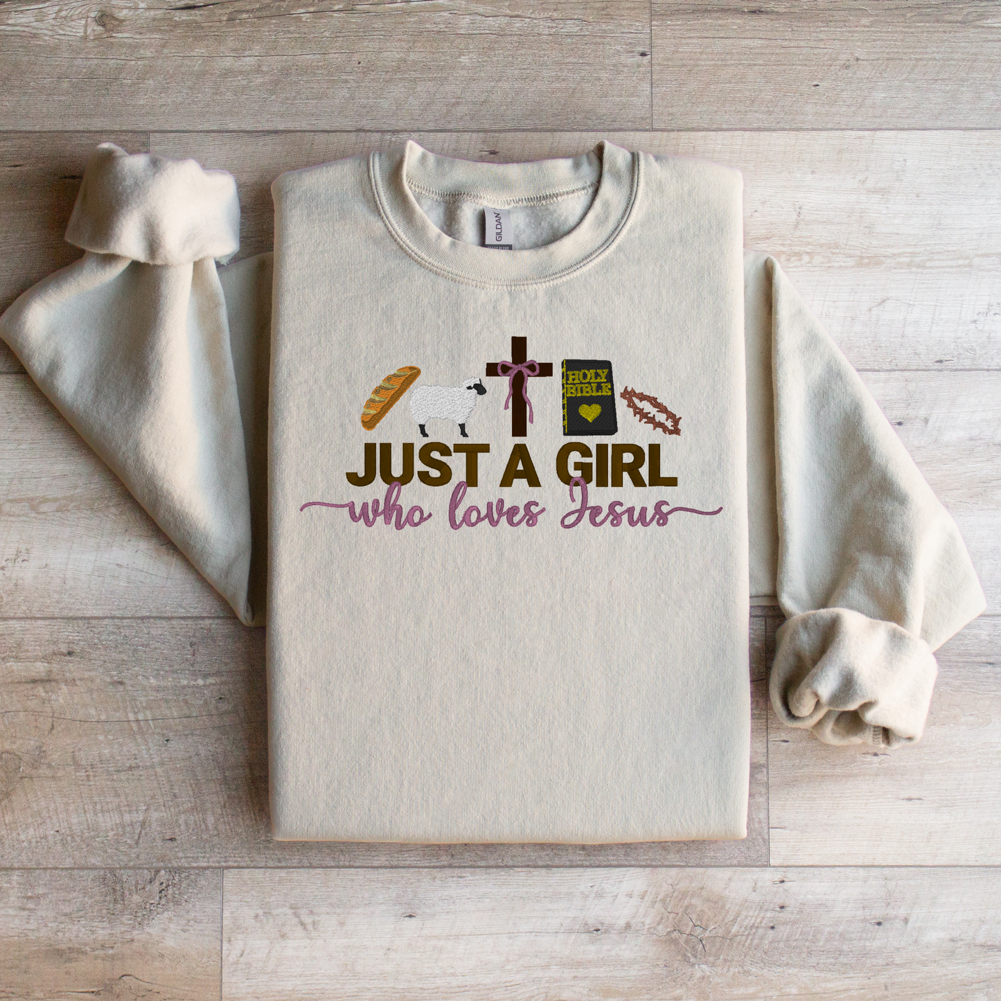 I'm Just A Girl Who Loves Jesus Crewneck