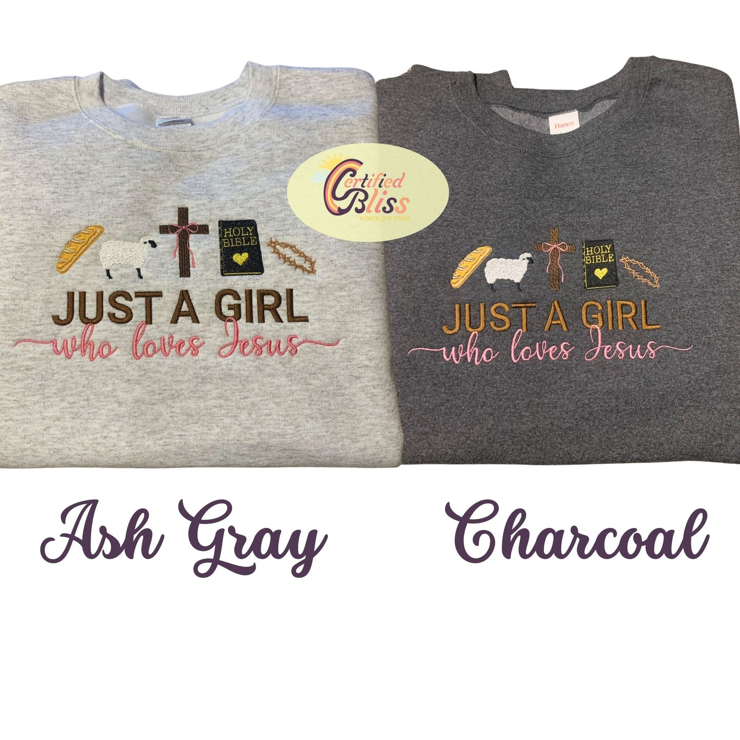 I'm Just A Girl Who Loves Jesus Crewneck