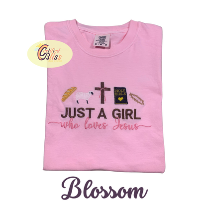 Just A Girl Who Loves Jesus T-Shirts & Long Sleeve Shirts