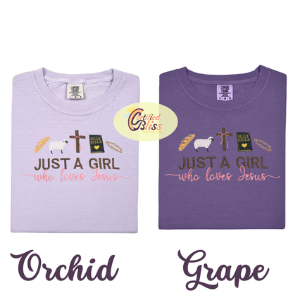 Just A Girl Who Loves Jesus T-Shirts & Long Sleeve Shirts