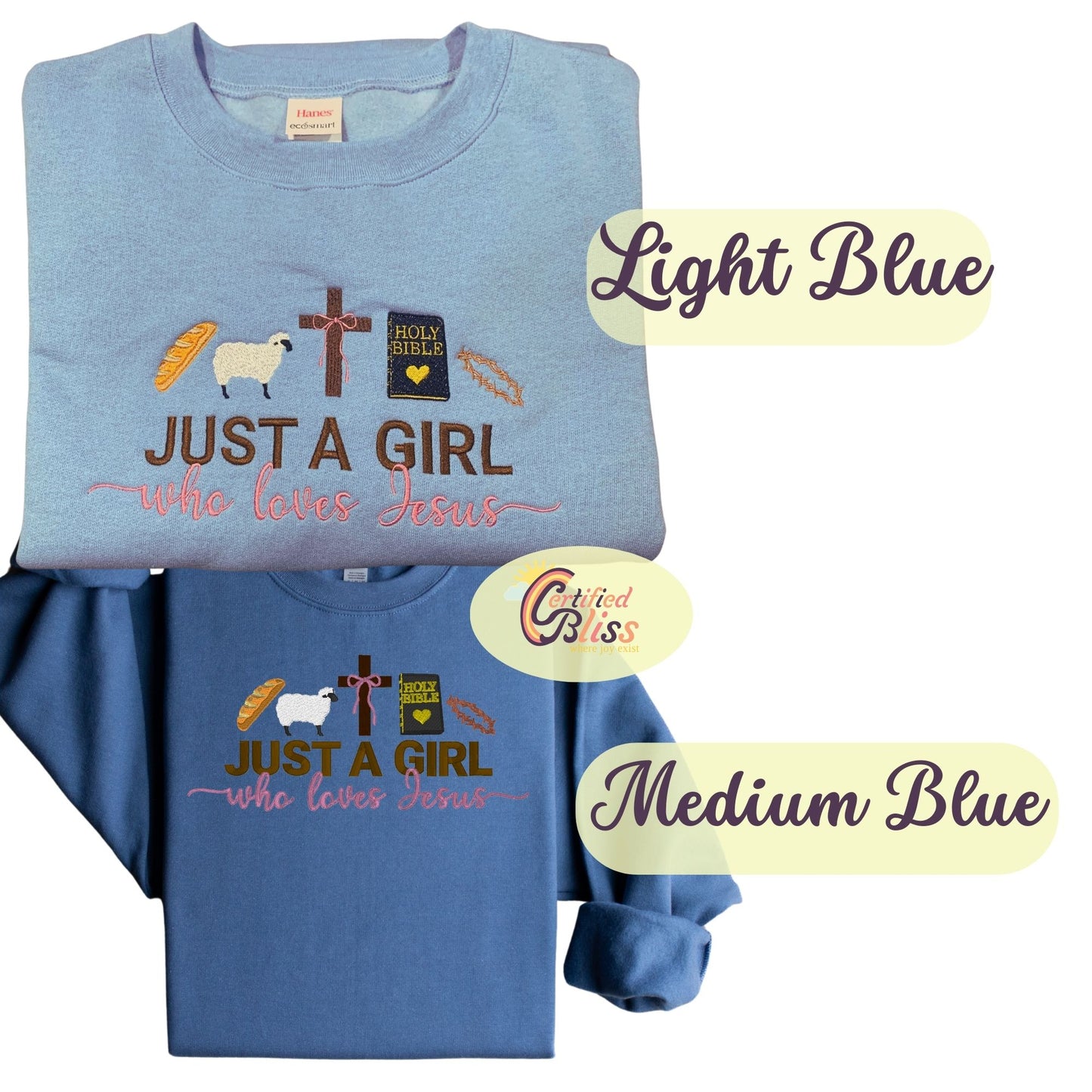I'm Just A Girl Who Loves Jesus Crewneck